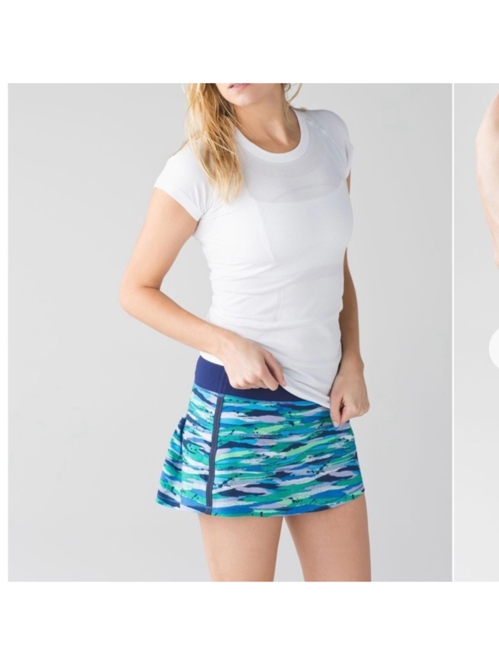 Lululemon skort Pace Rival II Seven Wonders Hero Blue 6 pleated back skirt